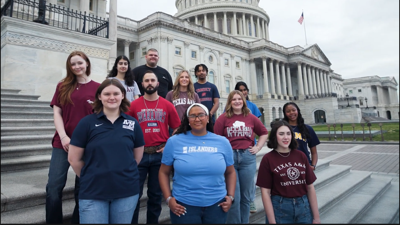 Photo of PPSP 2026 students on steps of U.S. Capitol in Washington D.C.