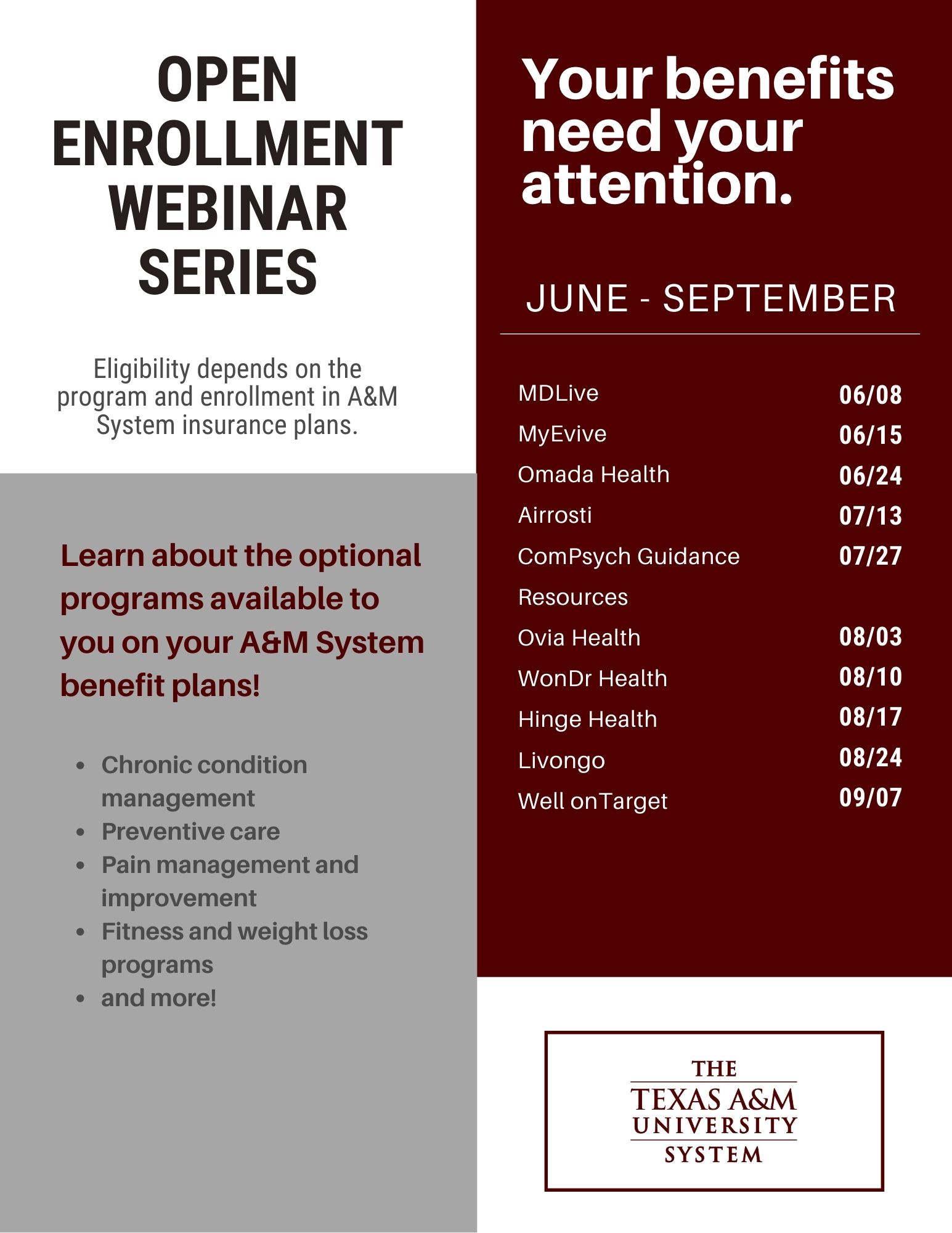 Copy of OPEN ENROLLMENT WEBINAR SERIES