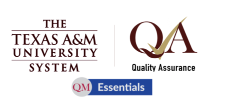 Texas A&M University System's Quality Assurance and Quality Matters Essentials Seal