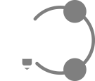 Lit light bulb with connections icon
