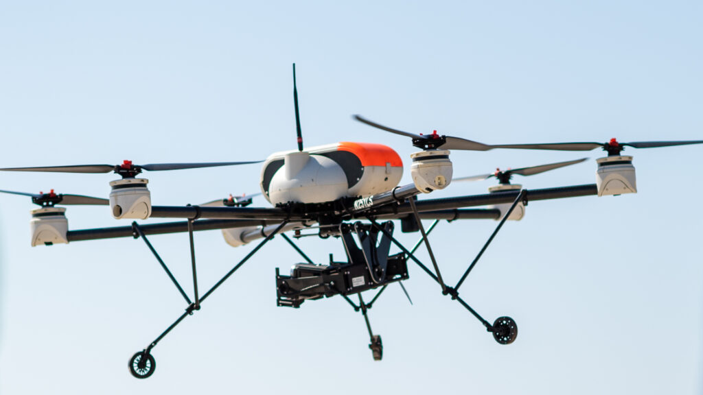 Close up of a drone